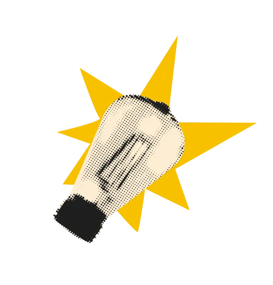 閃いた電球