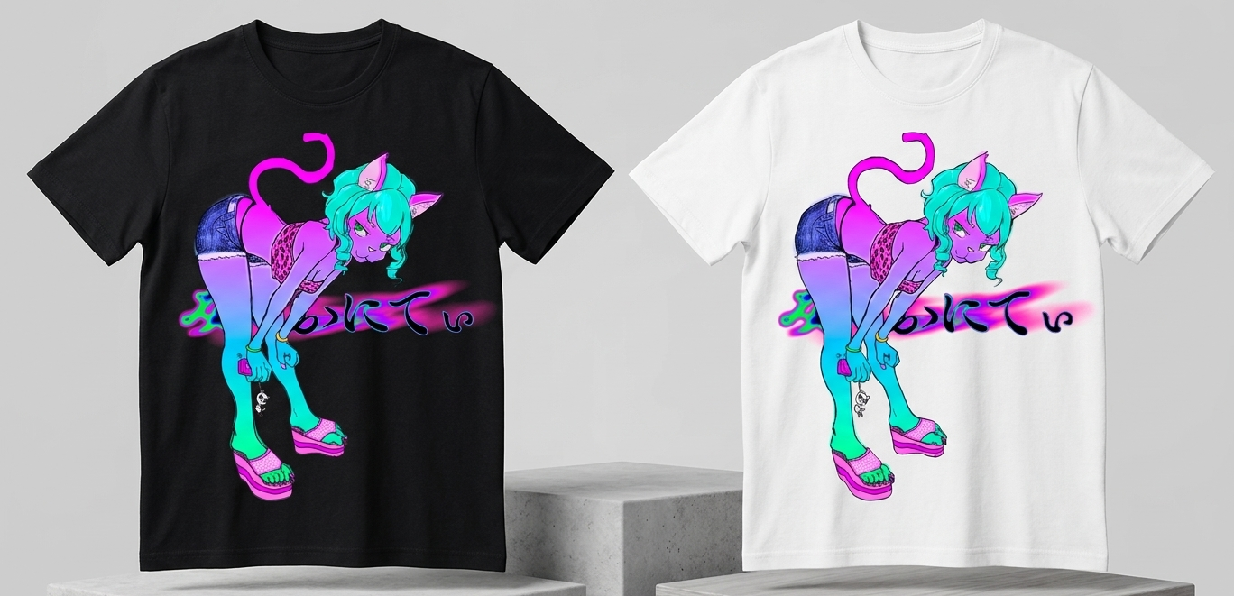 みゃおにてぃシャツ イラスト